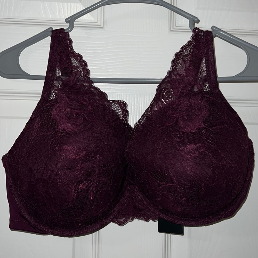 Torrid Curve Push-up Plunge bra. 40DDD. Purple.